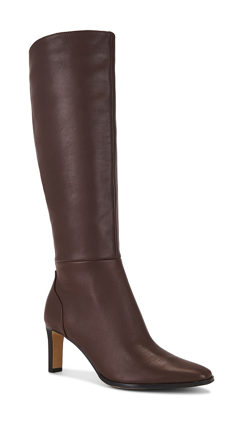 Dolce Vita Emmi Wide Calf Boots Dk Brown Suede In Brown