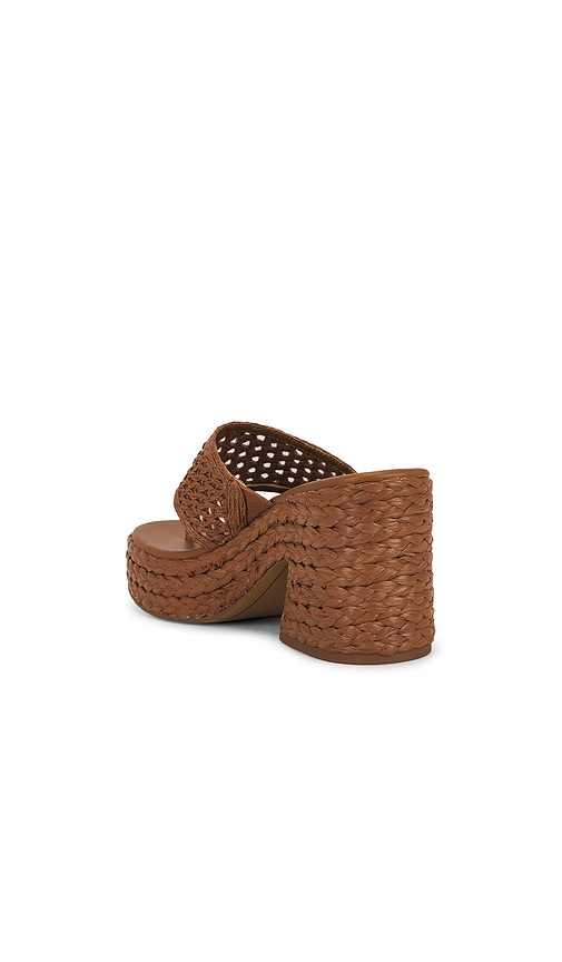  Dolce Vita Mules De Plataforma Con Punta Abierta Ripple En Color Marrón Talla 10  (también En 6.5, 7, 7.5, 8, 8.5, 9, 9.5). 