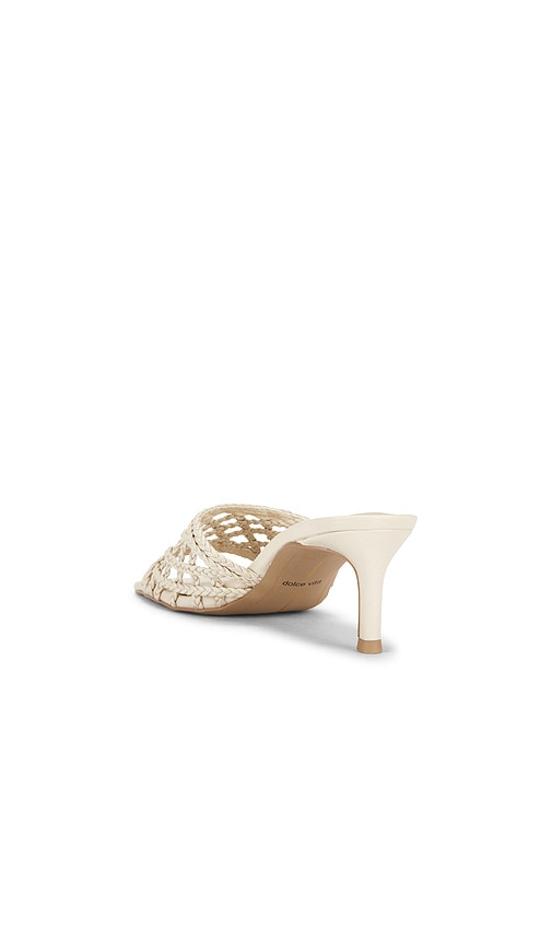  Dolce Vita Mules à Talons Et Bout Ouvert Bowen En Ivory. Taille 10. Also En 6, 6.5, 7, 7.5, 8, 8.5, 9, 9.5. 