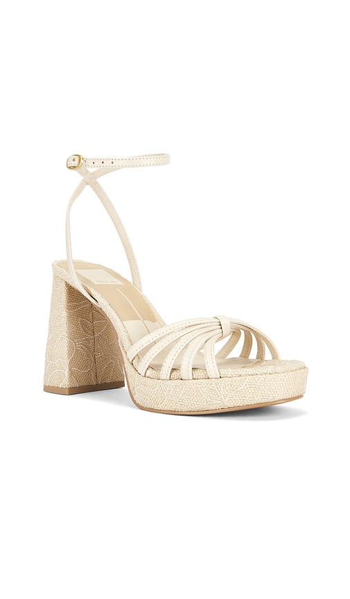  Dolce Vita Sandalia De Plataforma Con Tira Al Tobillo Prady En Color Ivory Talla 10  (también En 6.5, 8, 8.5, 9, 9.5). 