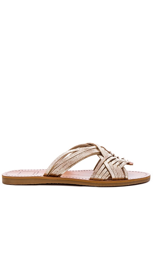 Dolce Vita Jacey Sandal in Light Gold Leather | REVOLVE