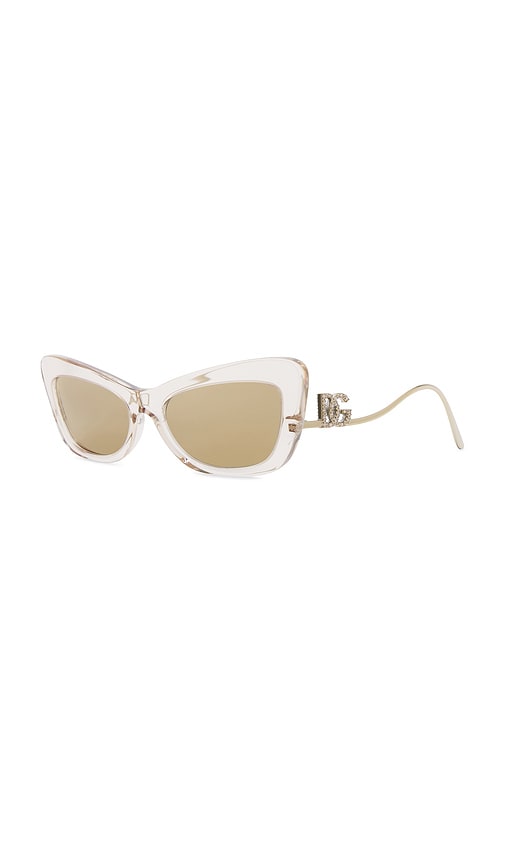 Shop Dolce & Gabbana Cat Eye Sunglasses In 清除