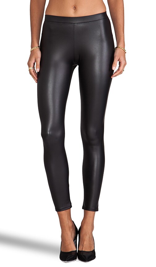 Black Leatherette Legging