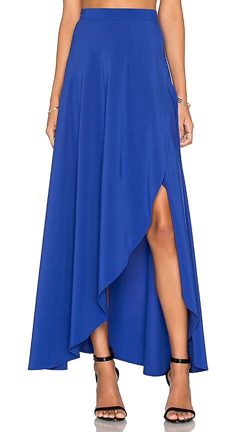 Donna Mizani Wrap Skirt in Lapis