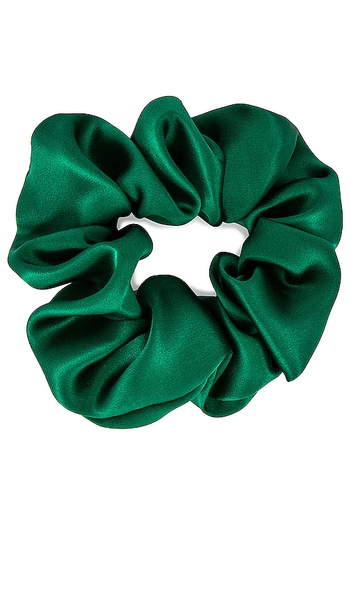 DONNI. Silk Chiquita Scrunchie in Pine