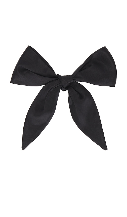 Shop Donni The Silk Bow In Black