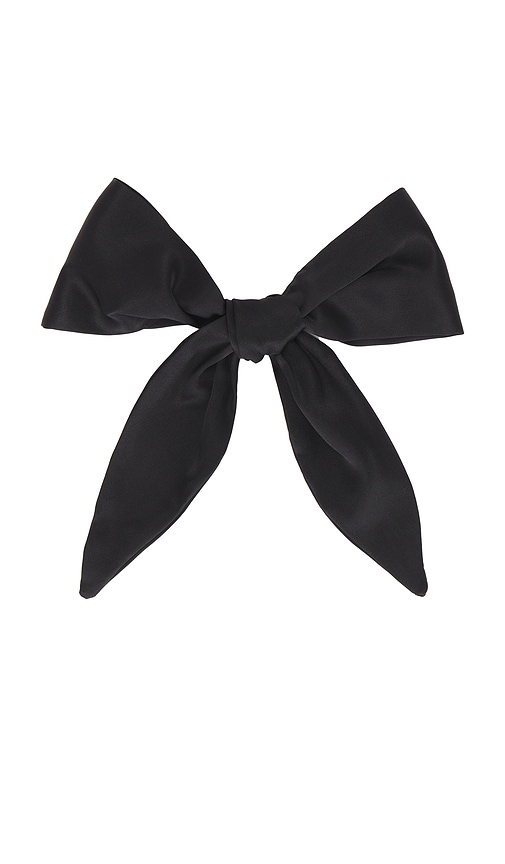 Shop Donni The Silk Bow In Black