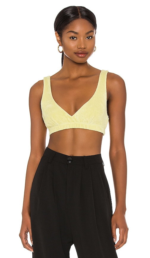 Donni Terry Bralette In Lime