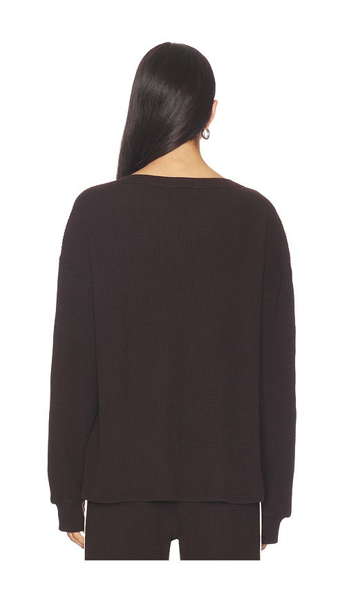  Donni. Thermo-sweatshirt Mit Rundhalsausschnitt In Brown. Größe M. Also In L. 