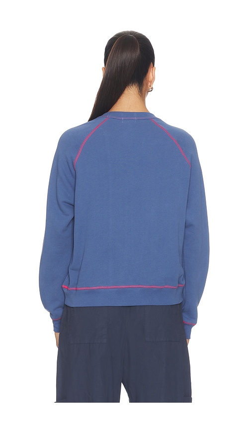  Donni. Sudadera De Felpa Ecológica Con Costuras En Contraste En Color Azul Talla L  (también En M, S, Xs). 