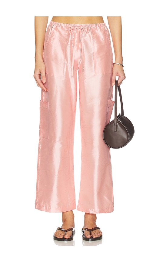 DONNI. The Taffeta Drawstring Cargo Pant