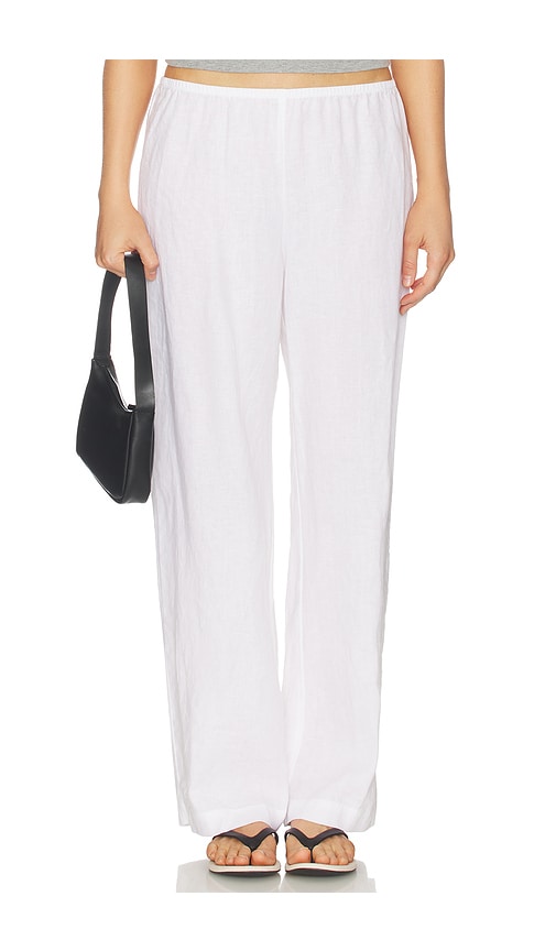 DONNI. The Linen Simple Pant