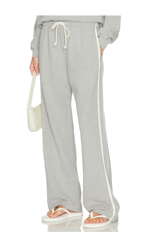 DONNI. The Eco-Terry Stripe Crop Pant
