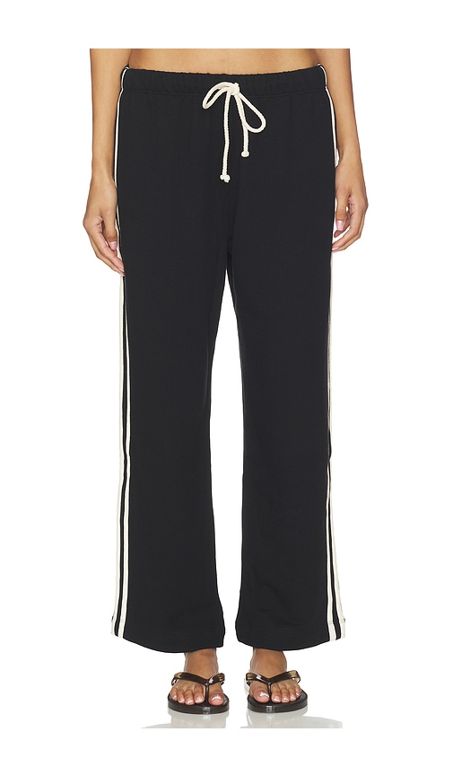 DONNI. The Eco-Terry Stripe Crop Pant