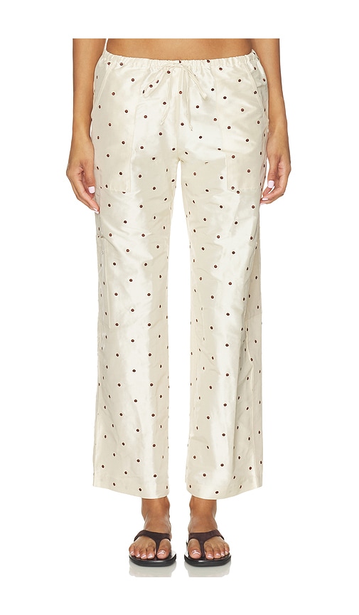 DONNI PANTALON CARGO THE TAFFETA DRAWSTRING CARGO PANT en Cream Taille S Also en XS M L 460$
