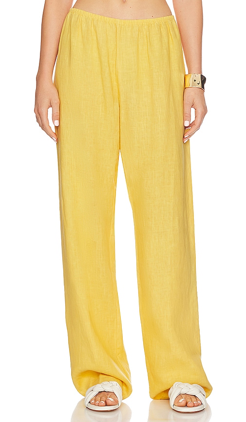 Donni Simple Pant In Yellow