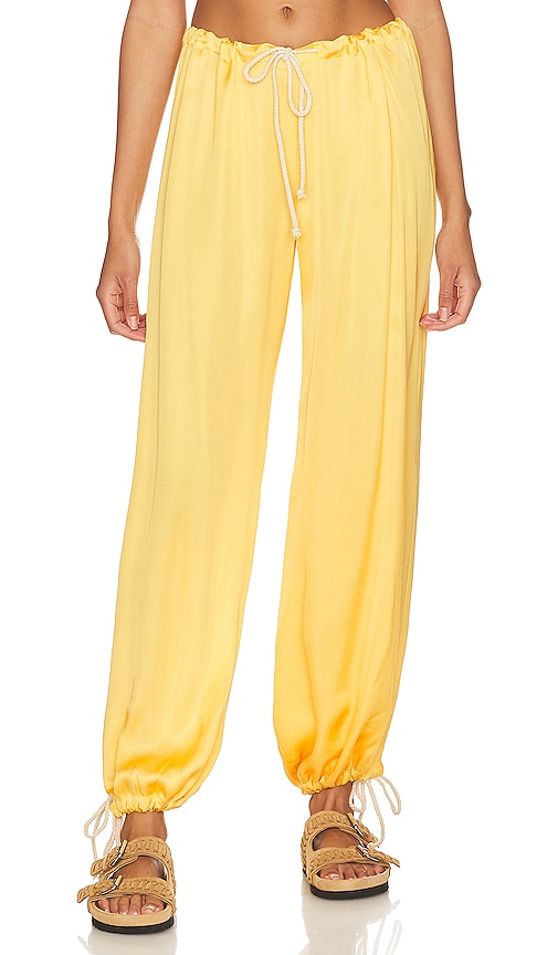 Donni Cinch Trouser In Yellow