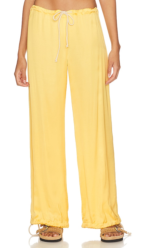 Shop Donni Cinch Pant In Yellow