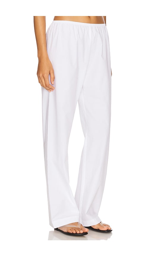 Donni The Pop Simple Pant In White