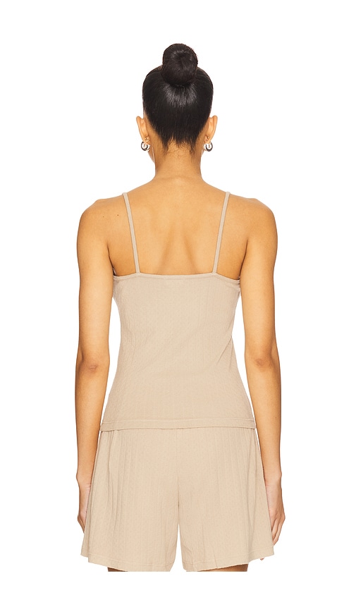  Donni. Camisole-tanktop Aus Pointelle-strick In Beige. Größe S. Also In M. 