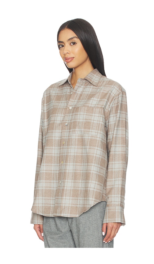 Donni The Plaid Flannel Shirt In Neutral
