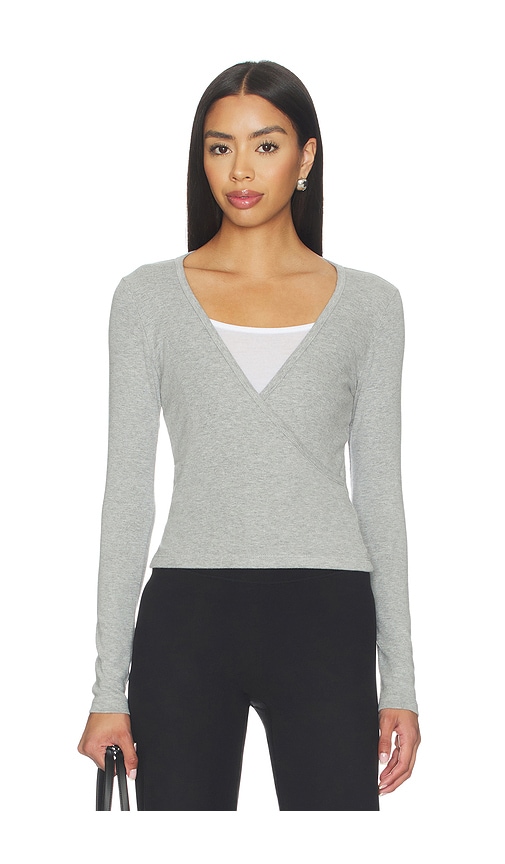 DONNI. The Baby Rib Criss Cross Long Sleeve