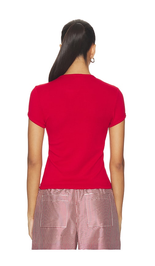  Donni. Das Ripp-baby-t-shirt In Red. Größe Xs. Also In S, M. 