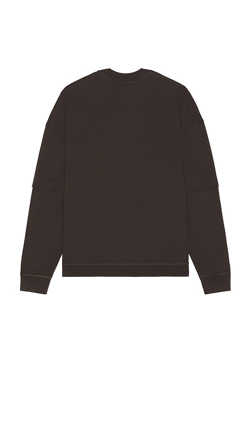 Darkpark Troy Double Sleeve Tee In Brown