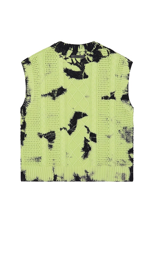 Shop Daily Paper Xois Crochet Vest In Daiquiri Green