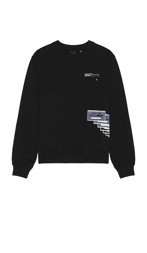 Shop Daily Paper Pop Up Sweatshirt In Black