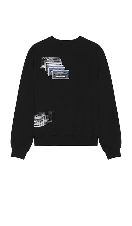 Shop Daily Paper Pop Up Sweatshirt In Black