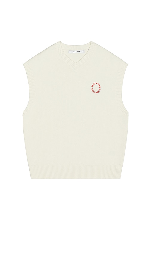 Slub Knit Orbit Spencer Vest in Cream. - size L (also in M, S, XL/1X) - Daily Paper - Modalova