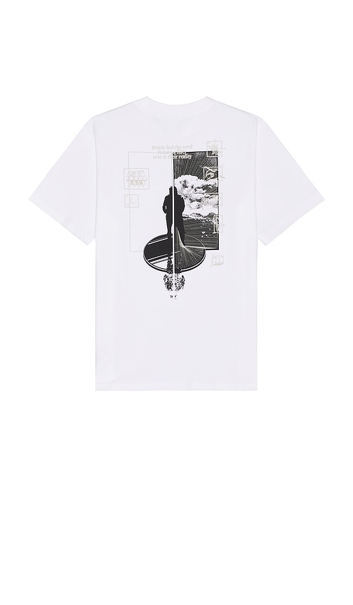 Shop Daily Paper Mirror T-shirt In White