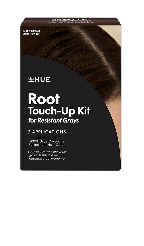 Root Touch-up Kit For Resistant Grays in Dark Brown.