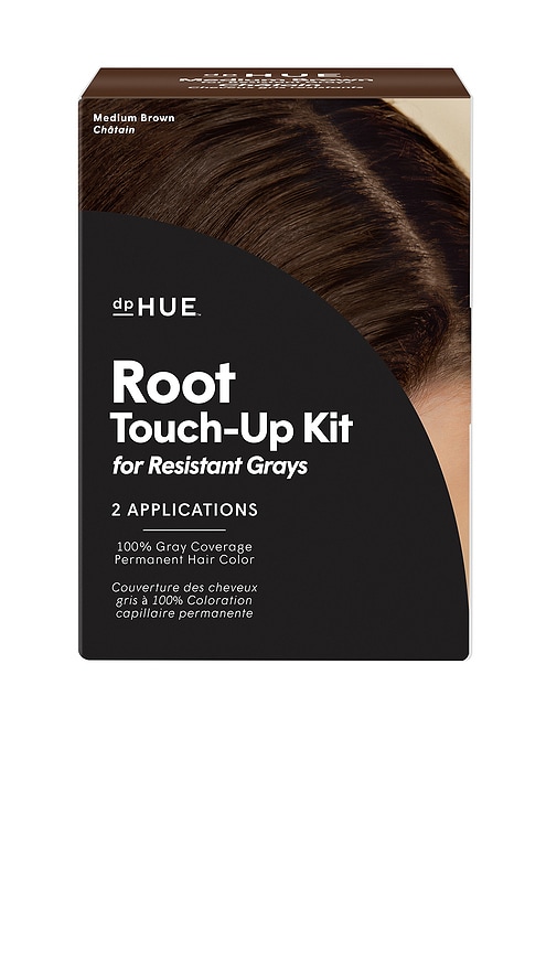 Root Touch-up Kit For Resistant Grays in Medium Brown.