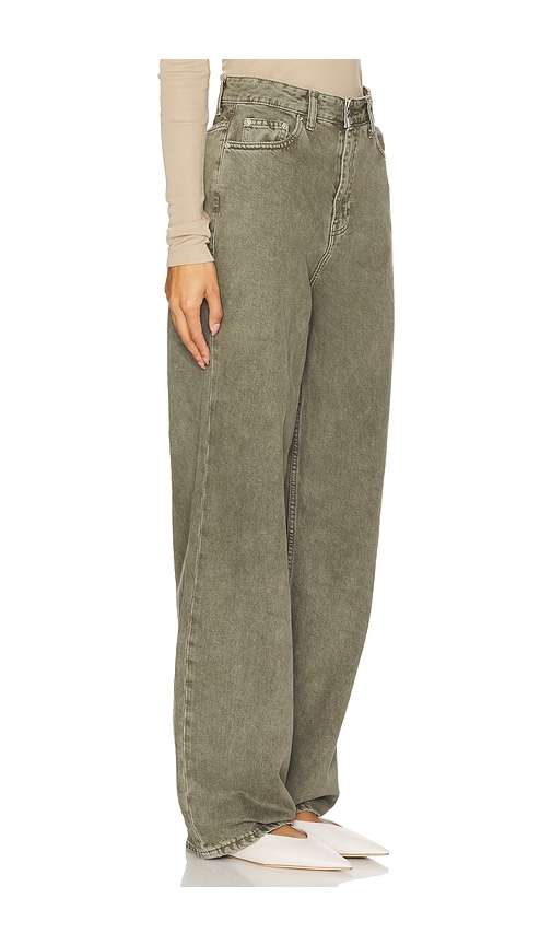 Shop Dr Denim Donna Wide Leg In Washed Olive