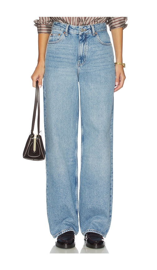 Dr Denim Donna Wide Leg Jeans In Blue