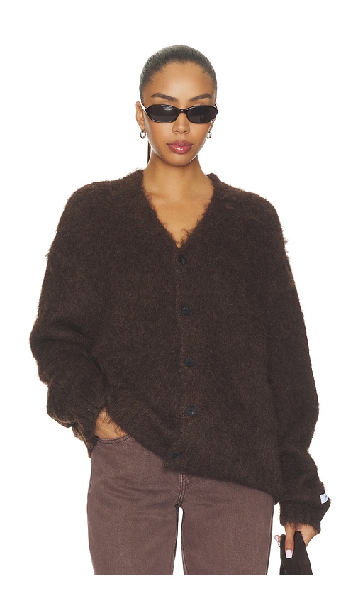 Dr Denim Dig F Cardigan In Brown