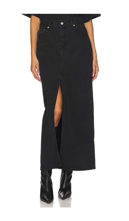 Dr Denim Myra Skirt In Black Used