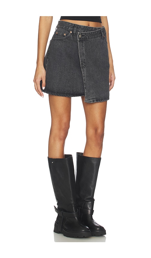 Dr Denim Renay Skirt In Gray