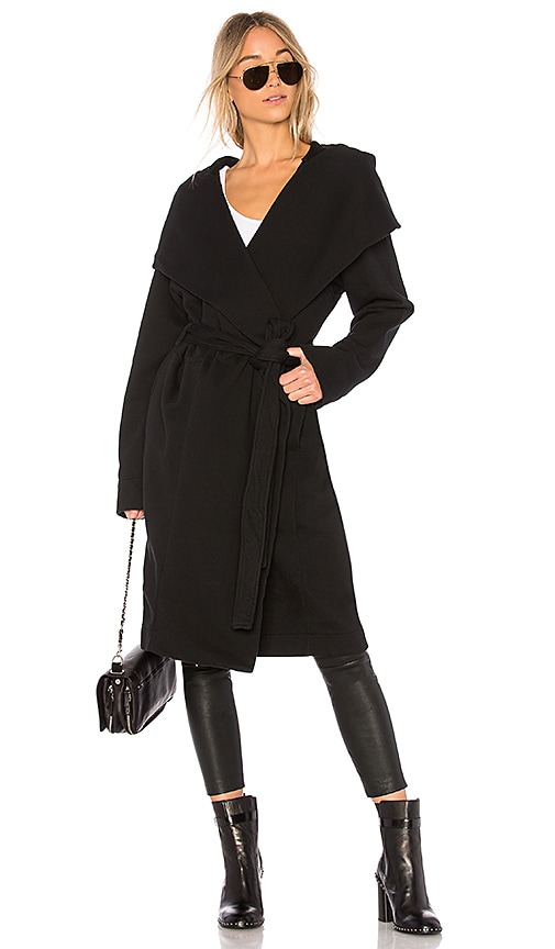 sabra coat in black check