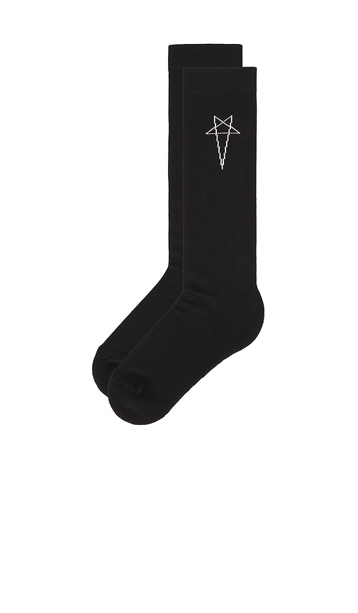 DRKSHDW by Rick Owens Pentagram Knee High Socks