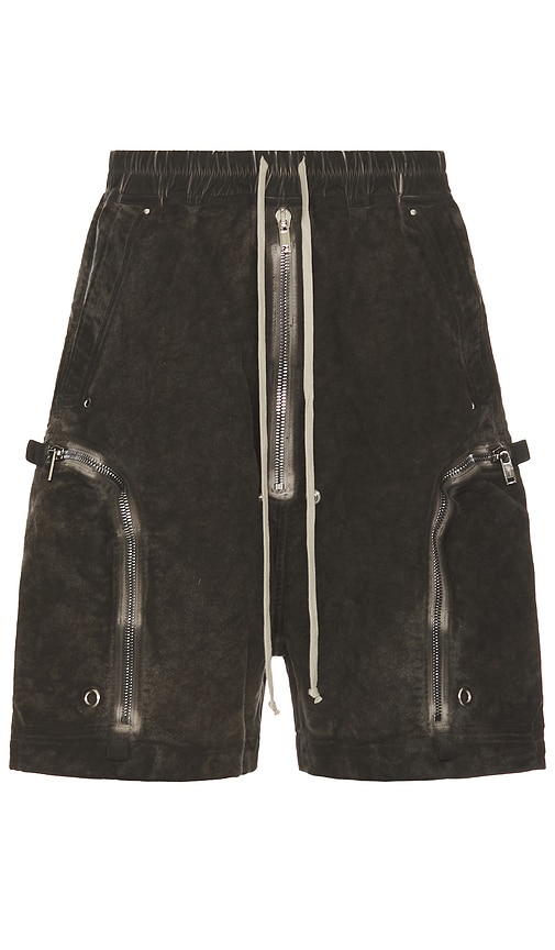 Shop Rick Owens Drkshdw Bauhaus Shorts In Charcoal