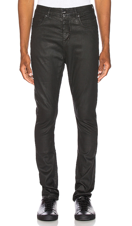 rick owens waxed jeans