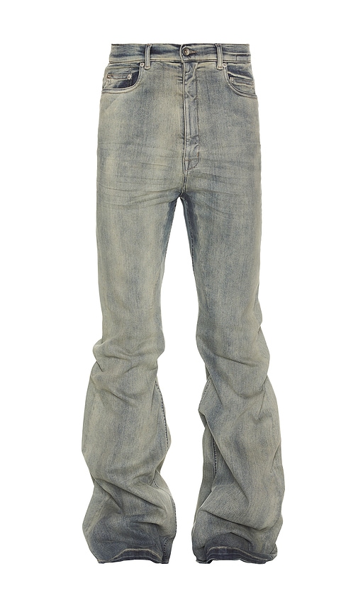 Shop Rick Owens Drkshdw Bolan Bootcut In Blue