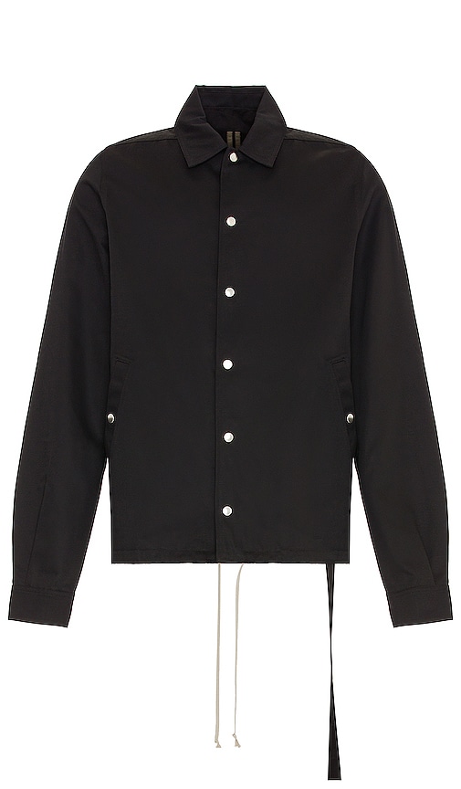 DRKSHDW by Rick Owens Snapfront Jacket in Black | REVOLVE