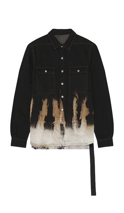 Shop Rick Owens Drkshdw Outershirt In Black & Terra