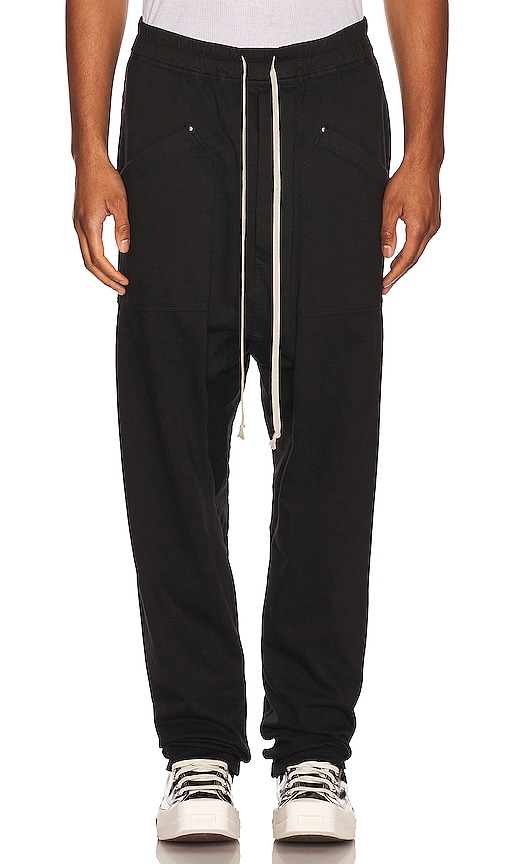 DRKSHDW by Rick Owens Cargo Drawstring Long Pant in Black | REVOLVE