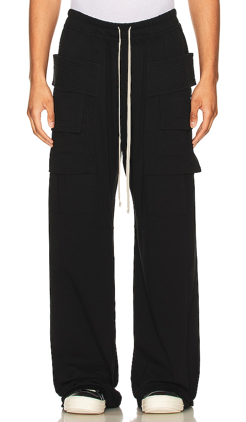 DRKSHDW by Rick Owens Creatch Cargo Drawstring Pants in 