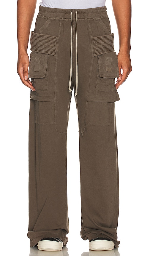 DRKSHDW by Rick Owens Creatch Cargo Drawstring Pants in Dust | REVOLVE